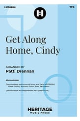 Get Along Home, Cindy TTB choral sheet music cover